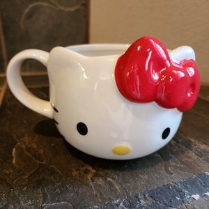 Hello Kitty Coffee/Tea/Cocoa Mug 3D with Red Bow